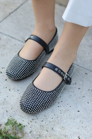 Lipa Siyah Troklu Deri Babet